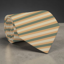 Boho neutralfärgade randiga slipsar