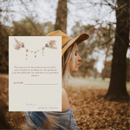 Boho Neutralt Baby Shower - tackkort Tack Kort