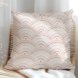 Boho Neutralt Rainbow Mönster Pillow Kudde