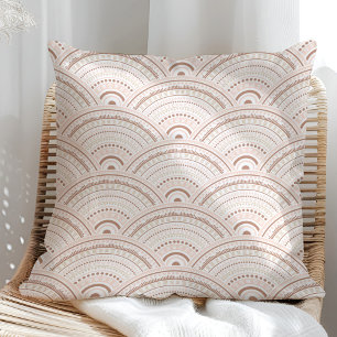 Boho Neutralt Rainbow Mönster Pillow Kudde