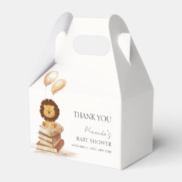 Boho New Chapter Vild Lejon Balloon Baby Shower Presentaskar