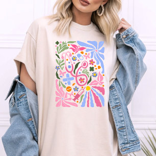 Boho Nurse Inslag Stethoscope Nurse Sak T Shirt