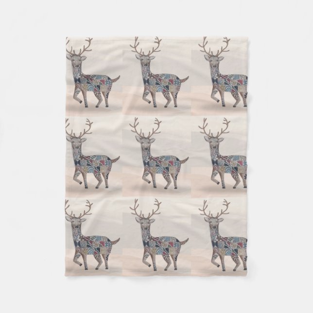 Boho Nursery Art Baby Blanket Fleecefilt (Framsidan)