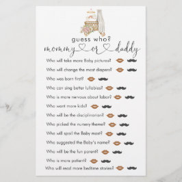 Boho Nursery Baby Shower gissar vem som spelar