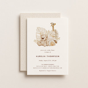 Boho Nursery Baby Shower Inbjudningar