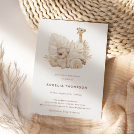 Boho Nursery Baby Shower Inbjudningar