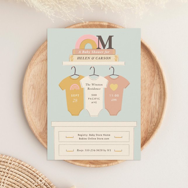 Boho Nursery Baby Shower Inbjudningar (Skapare uppladdad)