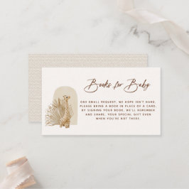 Boho Nursery Bok-visitkort för begäran Placeringskort