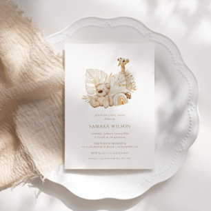 Boho Nursery Chic Baby Shower-inbjudan Inbjudningar