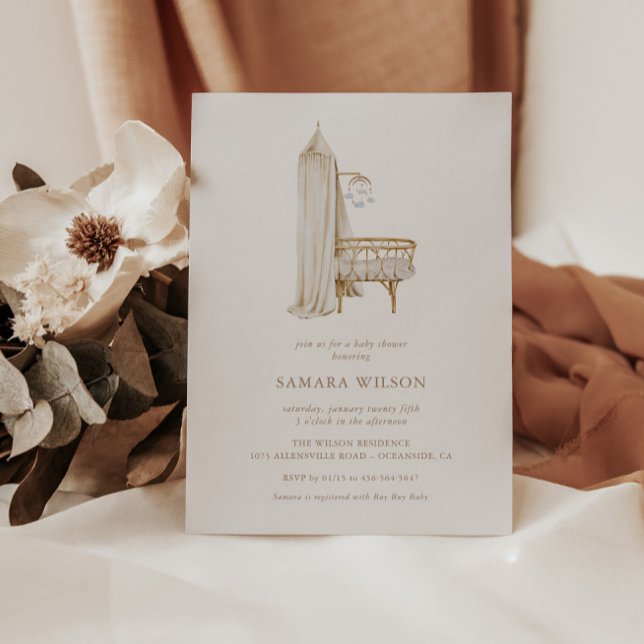 Boho Nursery Chic Boy Shower-inbjudan Inbjudningar (Skapare uppladdad)