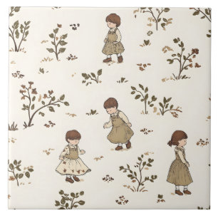 Boho Nursery Storybook Kakelplatta