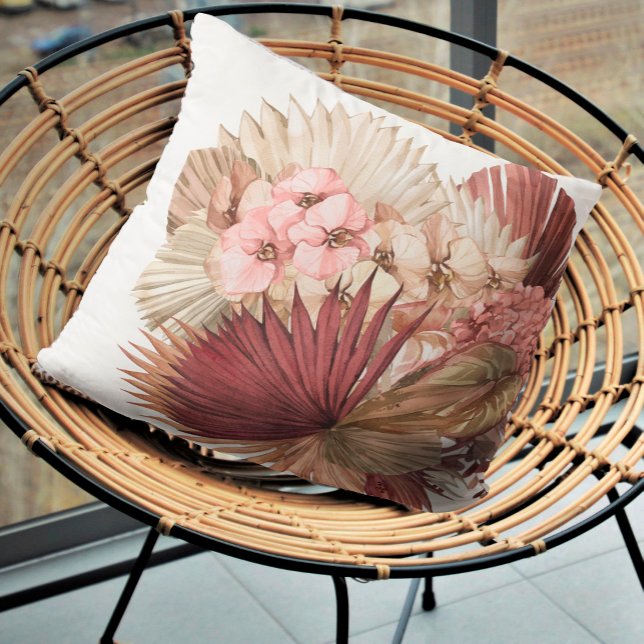 Boho Oasis Bröllop Blommigt ID959 Kudde (Skapare uppladdad)