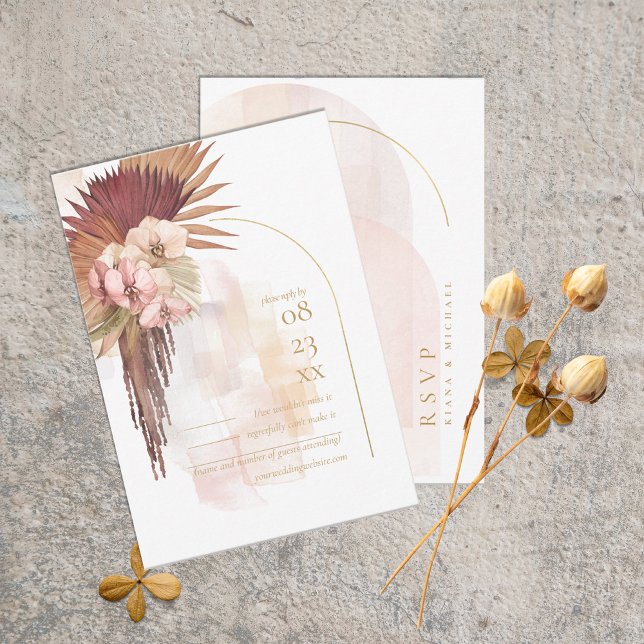 Boho Oasis Bröllop ID959 OSA Kort (Skapare uppladdad)