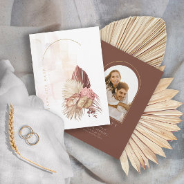 Boho Oasis Bröllopsfoto Bränd Umber ID959 Spara Datumet