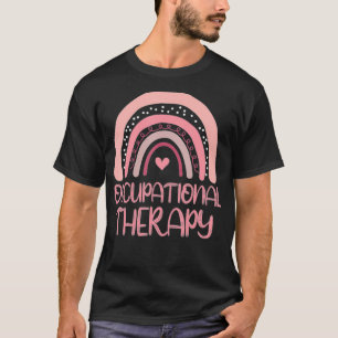 Boho Occupation Therapy, Cute Rosa OT Rainbow T Shirt