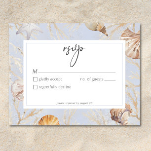 Boho Ocean Dusty Blue på Beach Wedand OSA Kort