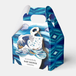 Boho Ocean Vågar Baby Shower Presentaskar