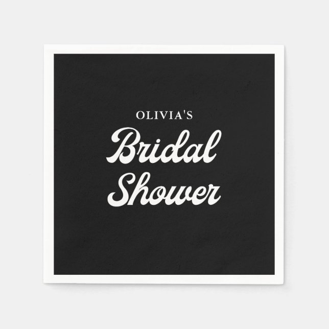 Boho och Retro Black | MÖHIPPA Pappersservett (Framsidan)