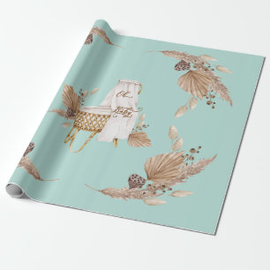 Boho Oh Baby Bassinet Turkvoise Baby Shower Presentpapper