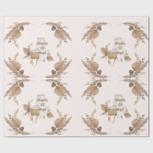 Boho Oh Baby Brown Rosa Bassinet Personlig II Presentpapper