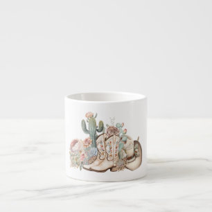 Boho ökcowboybockar cowboyhatt espressomugg