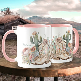 Boho ökcowboybockar cowboyhatt mugg