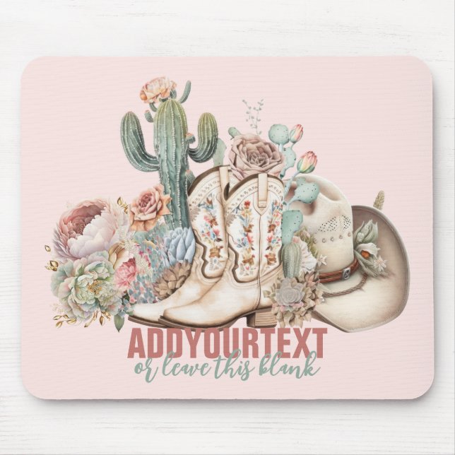 Boho ökcowboybockar cowboyhatt musmatta (Framsidan)