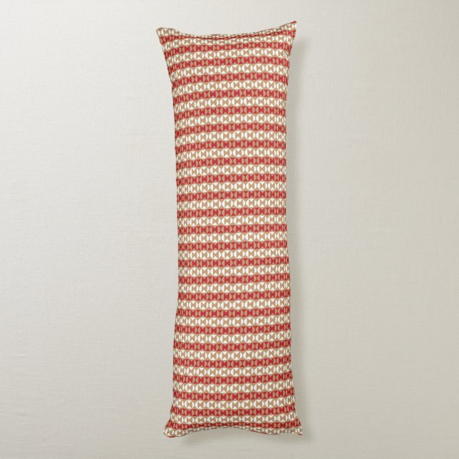 Boho ökenrandig mönsterdesign kroppskudde (Baksidan (Vertikal))