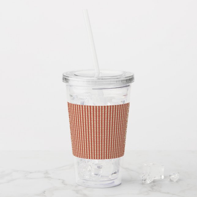 Boho ökenrandig mönsterdesign take away mugg (Framsida Ice)