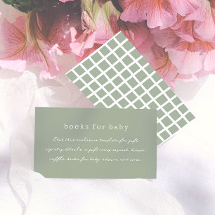 Boho Oliv grönt minimal babystövel för minimal kal Tilläggskort