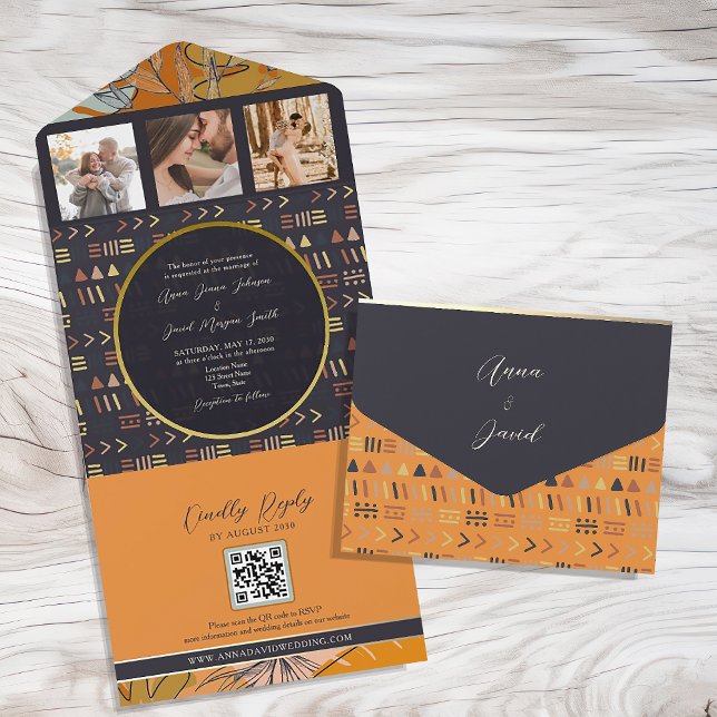 Boho Orange Bröllop (Skapare uppladdad)