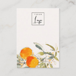 Boho Orange Fruktig Logotyp Blank Jewelry Visning Visitkort