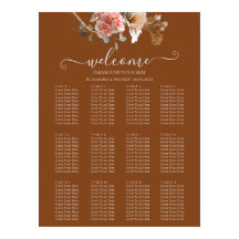 Boho Orange Rust Fall Wedding Sittdiagram