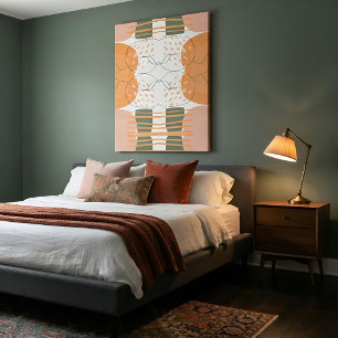 Boho Organisk Abstrakt Konst Modern Minimalistisk Canvastryck