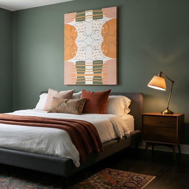 Boho Organisk Abstrakt Konst Modern Minimalistisk Canvastryck (Skapare uppladdad)