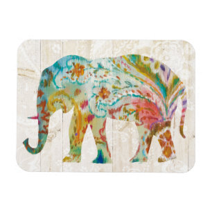Boho Paisley elefant II Magnet