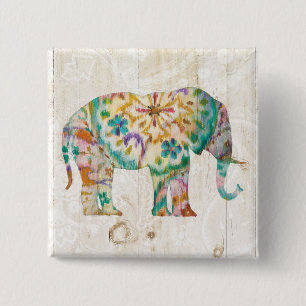 Boho Paisley elefant mig Knapp