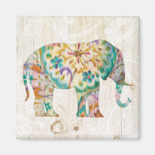 Boho Paisley elefant mig Magnet