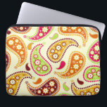Boho Paisley elektronik hänger lös Laptop Fodral<br><div class="desc">En elektronik hänger lös att presentera en paisley design i den inspirerade bohoen skuggar av rosor,  grönt,  burgundy,  orangen och gult.</div>