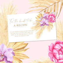 Boho Pampas Blommig Recept för bruden att vara