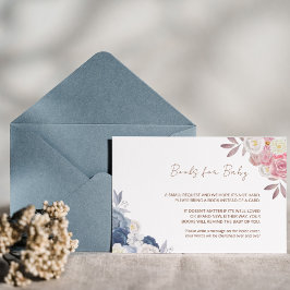 Boho Pampas Blommigt Bokar för Baby Card Anteckningskort