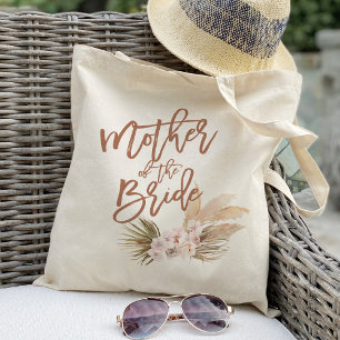 Boho Pampas Blommigt Budens mamma Tygkasse