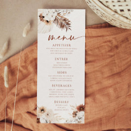 Boho Pampas Gräsmeny Meny