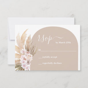 Boho Pampas Grass Arch OSA kort