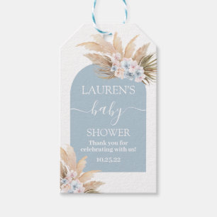 Boho Pampas Grass Baby Shower Boy Gift Märkre Presentetikett