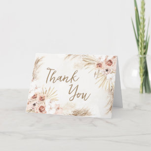 Boho Pampas Grass Baby Shower Tack Kort