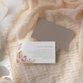 Boho Pampas Grass Bokar for Baby Shower | Tilläggskort