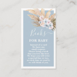 Boho Pampas Grass Boy Bokar för baby Card Tilläggskort