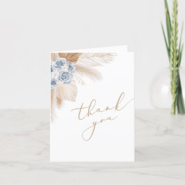 Boho Pampas Grass Boy Shower Tack Kort