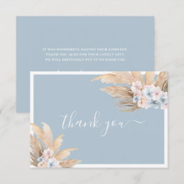 Boho Pampas Grass Boy tack vare ditt kort